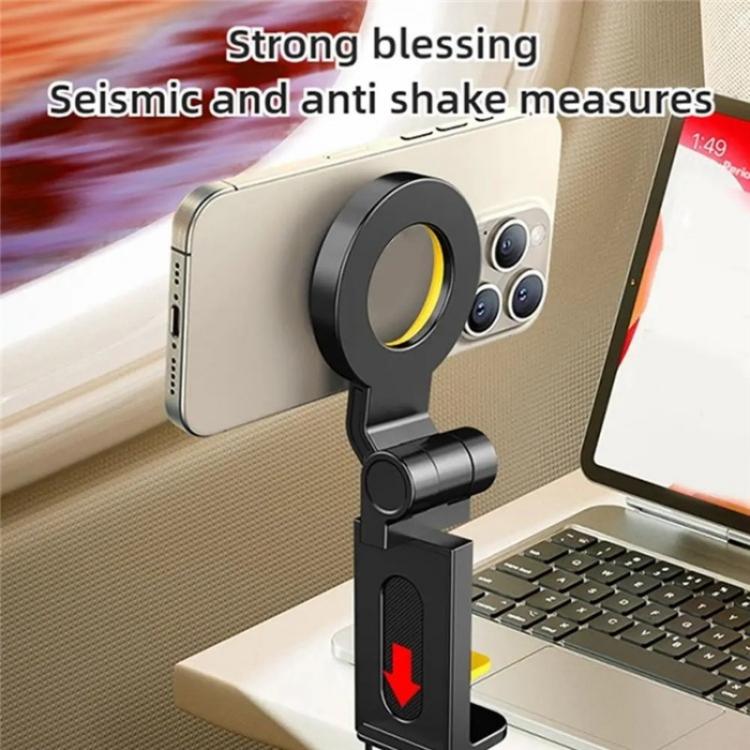 CH21 Portable Folding Travel Phone Holder Airplane Train Desktop Magnetic Phone Holder, CH21