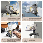 CH21 Portable Folding Travel Phone Holder Airplane Train Desktop Magnetic Phone Holder, CH21