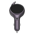 K1 With Retractable Cable Car Charger Type-C PD 20W Fast Charging Adapter, K1