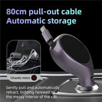 K1 With Retractable Cable Car Charger Type-C PD 20W Fast Charging Adapter, K1