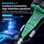 C9 Digital Display FM Transmitter Multifunctional Bluetooth Car MP3 Player USB Type-C Charger, C9