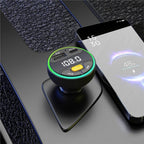 C9 Digital Display FM Transmitter Multifunctional Bluetooth Car MP3 Player USB Type-C Charger, C9