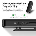 M18 Transmitter Receiver 2-in-1 Speaker Headphone Wireless Car Lapel Clip Bluetooth 5.4 Adapter