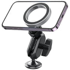 159A 360 Degree Rotation Adhesive Base Magnetic Car Dashboard Mount Phone Holder Bracket, 159A
