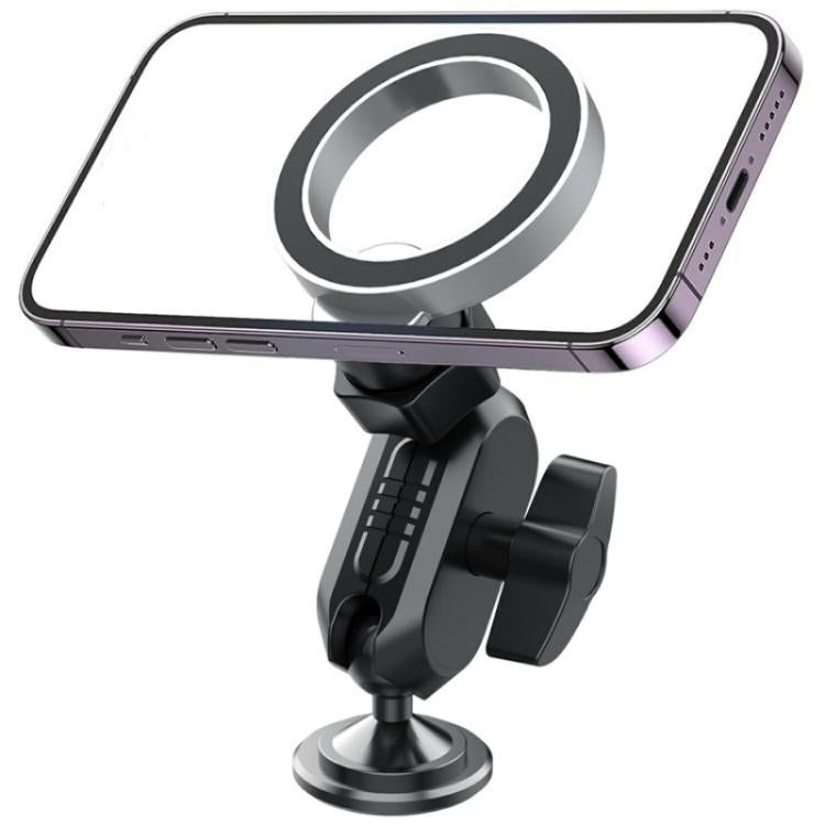 159A 360 Degree Rotation Adhesive Base Magnetic Car Dashboard Mount Phone Holder Bracket, 159A
