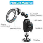 159A 360 Degree Rotation Adhesive Base Magnetic Car Dashboard Mount Phone Holder Bracket, 159A