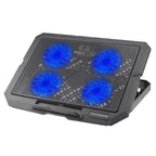 X4 4 Fan 7-Speed Control Noiseless Height Adjustable Stand Laptop Cooling Pad, X4