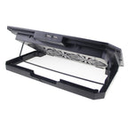 N33 RGB Dual Fans Cooling Pad Adjustable Height Laptop Stand with Phone Holder, N33
