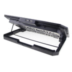 N22 Dual USB Ports Adjustable Laptop Stand Portable Cooling Pad with Phone Holder, N22