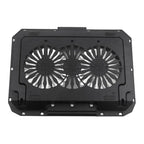 N22 Dual USB Ports Adjustable Laptop Stand Portable Cooling Pad with Phone Holder, N22