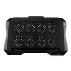 S608 RGB Light 8 Silent Fans Adjustable Height Stand Laptop Cooling Pad with Phone Holder, S608