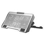 S605 RGB Light 5 Silent Fans Adjustable Height Stand Gaming Laptop Cooling Pad, S605