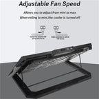 S601 RGB Light Notebook Cooler Adjustable Height Gaming Laptop Cooling Pad, S601