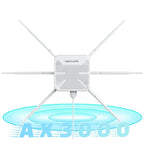 WAVLINK WN588HX3 AX3000 Outdoor WiFi Extender with 6 Antennas Dual Band WiFi Repeater, US Plug, UK Plug, EU Plug, AU Plug