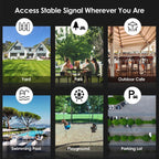 WAVLINK WN588HX3 AX3000 Outdoor WiFi Extender with 6 Antennas Dual Band WiFi Repeater, US Plug, UK Plug, EU Plug, AU Plug