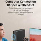 W10 Car Stereo Wireless Connection Audio Adapter 2 in 1 Car Bluetooth 5.3 Receiver Transmitter, W10