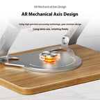 J31 Foldable 360-Degree Rotating Laptop Metal Wood Cooling Stand, J31