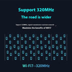 BE6500 Wireless Network Card Driver Free 6500M Tri Band WiFi 7 USB 3.0  Adapter for PC, BE6500