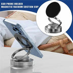 T28 Home Use Multifunctional Car Phone Holder Desktop Vacuum Suction Magnetic Stand, T28 (Black), T28 (White)