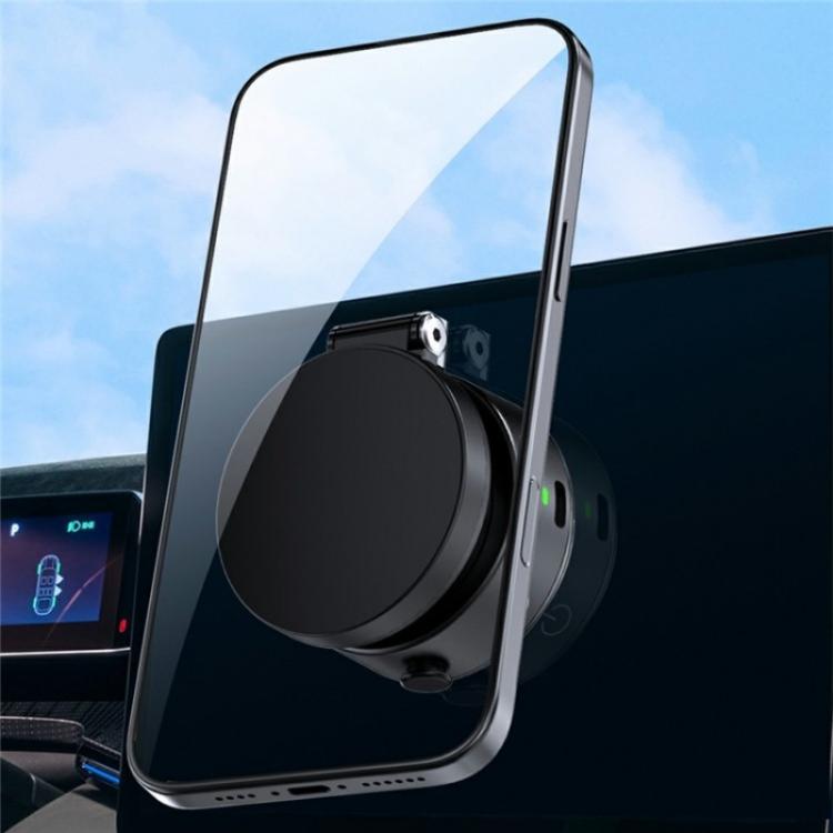 V1 Extendable Electric Suction Magnetic Foldable Stand Universal Car Dashboard Phone Holder, V1
