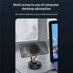 D2 3-Axis Folding Magnetic Suction Cup 360 Degree Rotation Phone Stand Car Phone Holder, D2