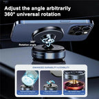 K009 360 Degree Rotation Navigation Holder Mechanical Vacuum Suction Magnetic Car Stand, K009 (Black), K009 (White)