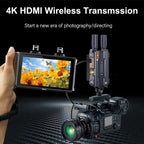 BOVBOX 098 For DSLR Cameras 4K HD Wireless Extender SDI HDMI Dual Interface Video Monitor, US Plug, UK Plug, EU Plug, AU Plug