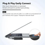 BOVBOX 091-TC For Phone Projector USB C Wireless Transmitter And Receiver Video Extender, US Plug, UK Plug, EU Plug, AU Plug
