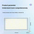 PB25R Live Streaming Portable Video Conference RGB LED Light Photography Pocket Fill Light