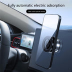 X98 Magnetic Vacuum Suction Electric Absorption Cellphone Stand Desktop Car Phone Holder, X98 (Silver), X98