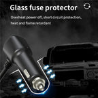 GC06 Voltage Display Cigarette Lighter Adapter Car Charger High Power Fast Charging, GC06