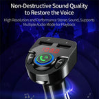 G32 Bluetooth MP3 Player Voice Navigation Car Charger Voltage Detection FM Transmitter, G32