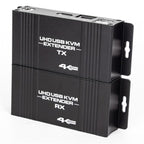 D5-1 / D6-1 80m Cat6 / 5e Network Cable Extender Computer Control HDMI KVM Extender, US Plug, EU Plug