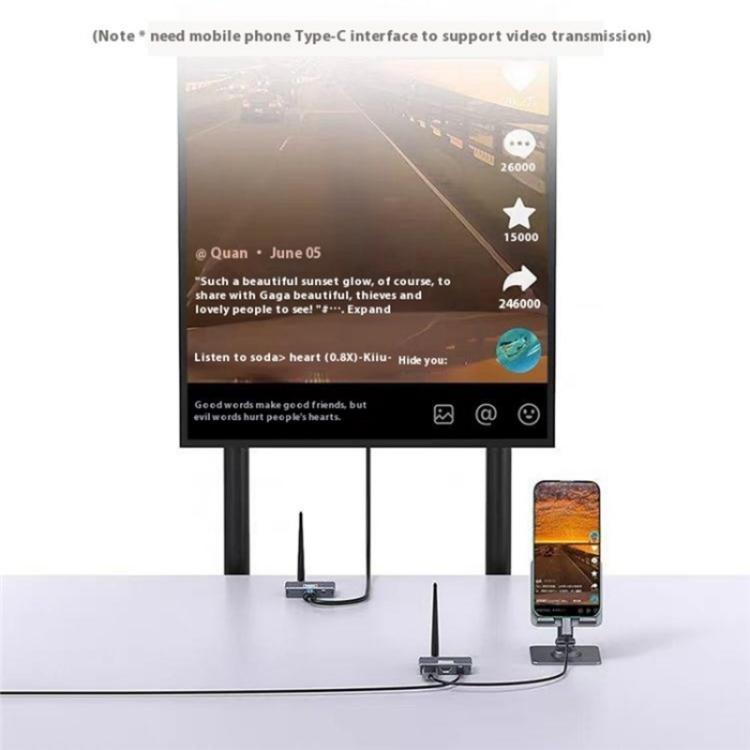 D9-1 / D10-1 Support 90 Degree Screen Rotation 8X1 HDMI Wireless Display Adapter