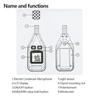 GM1351 30-130dB Digital Sound Level Meter Meters Noise Tester In Decibels LCD Screen, GM1351