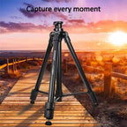 YUNTENG VCT-9980 Camera Tripod Stand Portable Cell Phone Mount Holder with Carrying Bag, VCT-9980