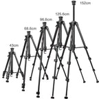 YUNTENG VCT-6680 Travel Tripod Telescopic 152CM Camera Mount Phone Tripod, VCT-6680