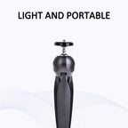 YUNTENG YT-228N 1 / 4 Screw Interface Phone SLR Camera Holder Portable Mini Selfie Stick Tripod, YT-228N