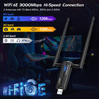 EDUP EP-AX1672 AX3000 USB 3.0 Wireless WiFi 6E Adapter 802.11g High Power Wireless USB Adapter 2.4GHz & 5GHz & 6GHz with Chipset MT7621AU