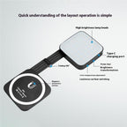 M42 Double-Sided Lighting Fill Light MagSafe Magnetic Phone Selfie Beauty Lamp, M42