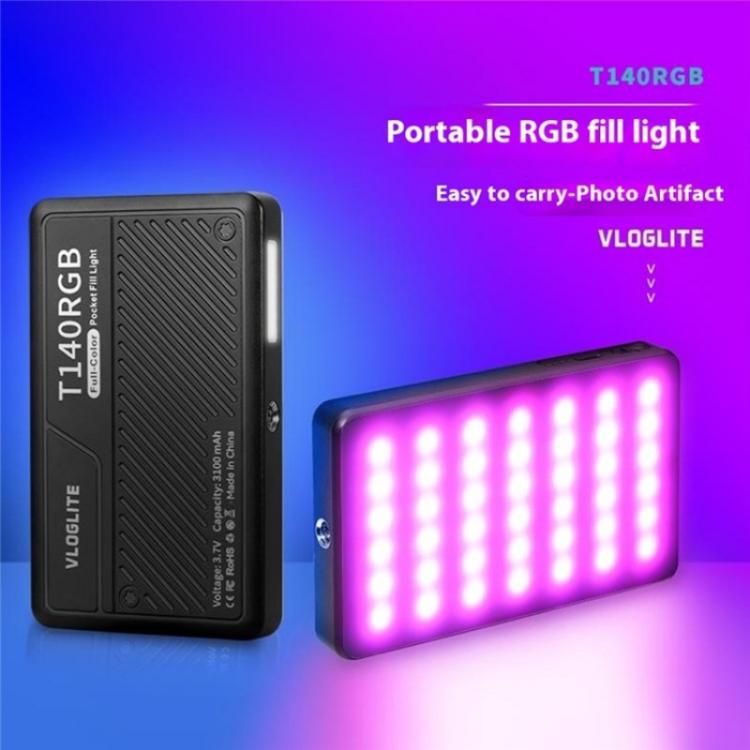 T140RGB Portable Full Color Fill Light for Video Recording / Live Photography, T140RGB