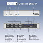 WAVLINK UG69PD12 DisplayLink Docking Station Quad  Monitors For Laptops M1 / M2 / Mac & Windows, US Plug, UK Plug, EU Plug