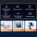 JMARY MH-82 Car Dashboard Zinc Alloy Foldable Magnetic Phone Holder, MH-82