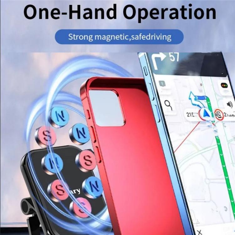 JMARY MH-82 Car Dashboard Zinc Alloy Foldable Magnetic Phone Holder, MH-82