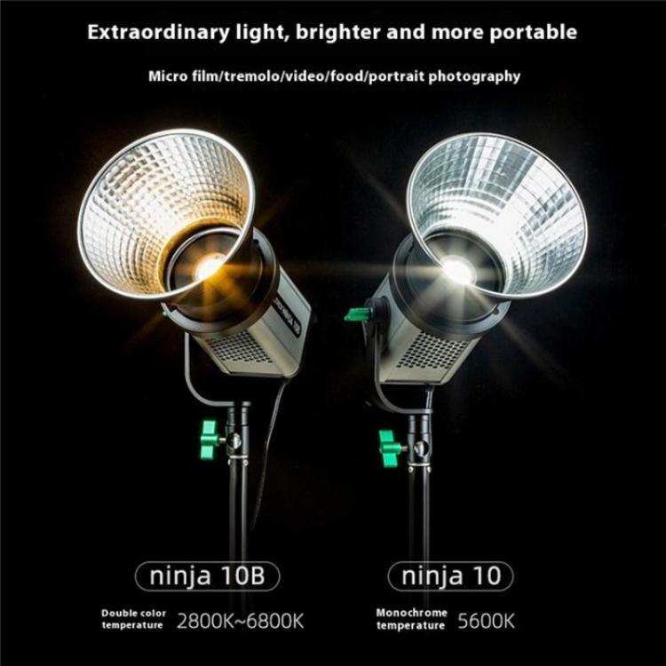 VILTROX Ninja 10B 2800-6800K Photography Studio Streaming Fill Light 120W LED Video Light, US Plug, UK Plug, EU Plug