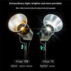 VILTROX Ninja 10B 2800-6800K Photography Studio Streaming Fill Light 120W LED Video Light, US Plug, UK Plug, EU Plug