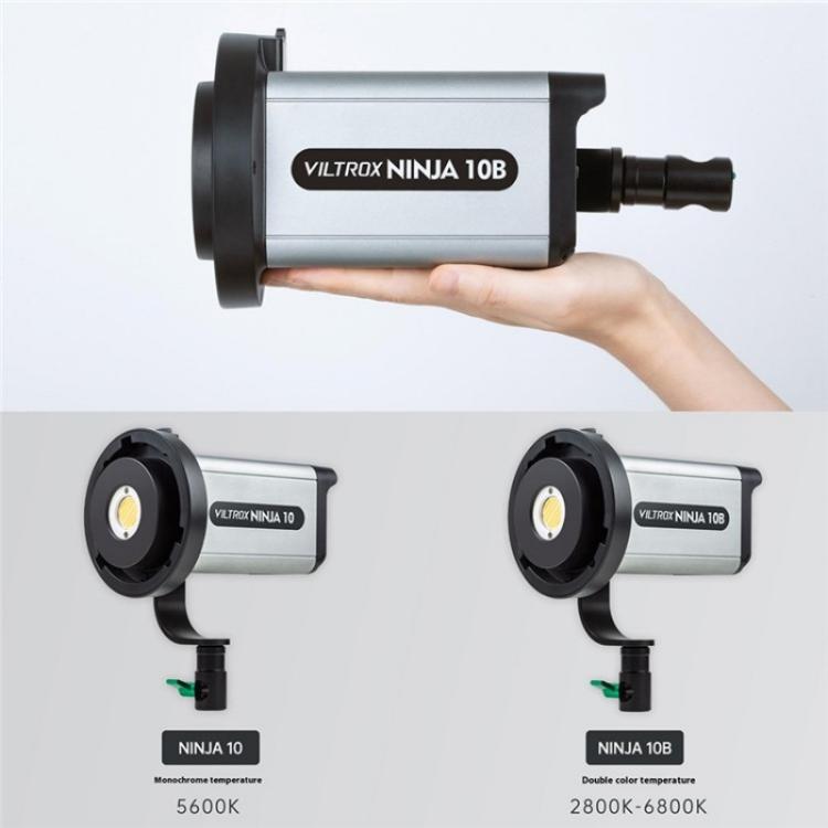 VILTROX Ninja 10B 2800-6800K Photography Studio Streaming Fill Light 120W LED Video Light, US Plug, UK Plug, EU Plug