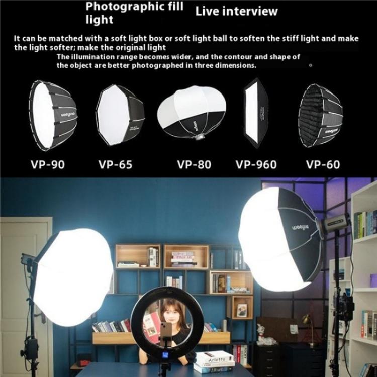 VILTROX Ninja 10B 2800-6800K Photography Studio Streaming Fill Light 120W LED Video Light, US Plug, UK Plug, EU Plug