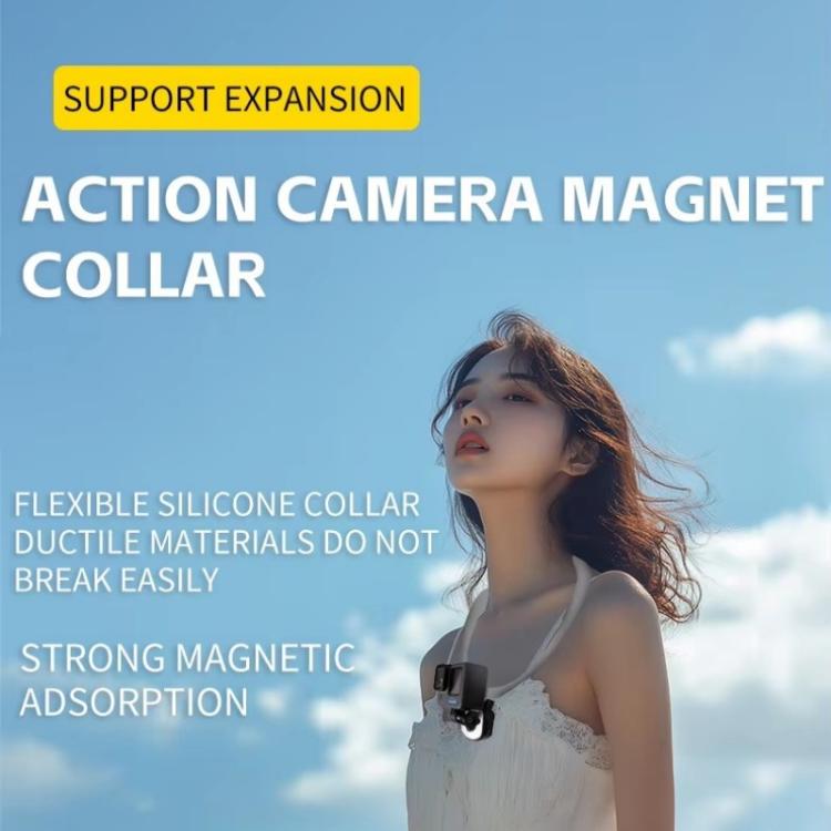 C071 Neck Strap Mount Silicone Metal Bracket For GoPro / Insta360 / DJI Action Cameras, Action Cameras Bracket