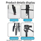 JMARY KP-2201 Portable 1.7m Adjustable Stand Smartphone / Camera Live Photography Tripod